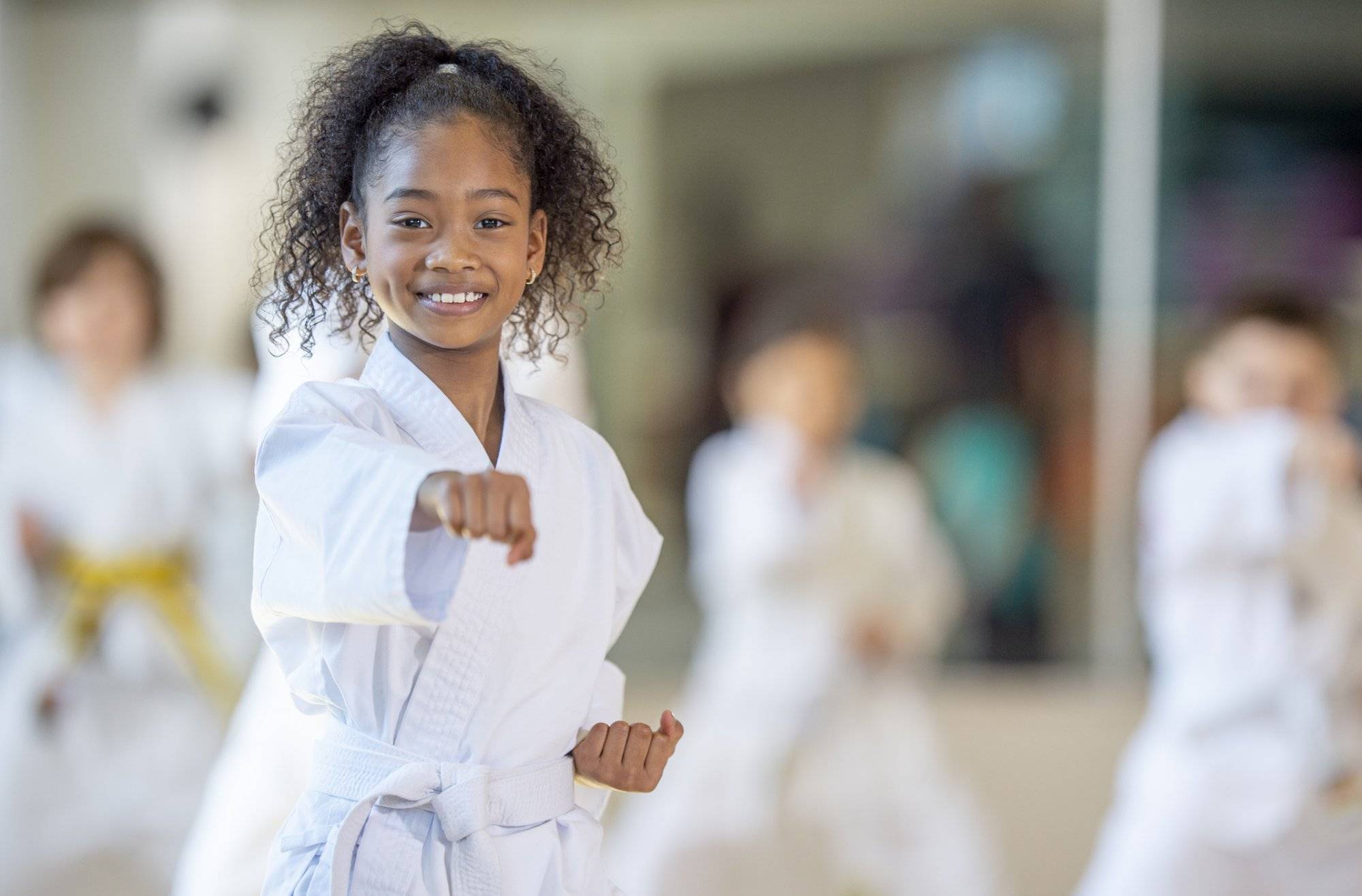 Young karate class